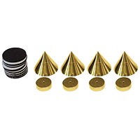 Dynavox Sub Watt Absorber 4er Set Messing 205045