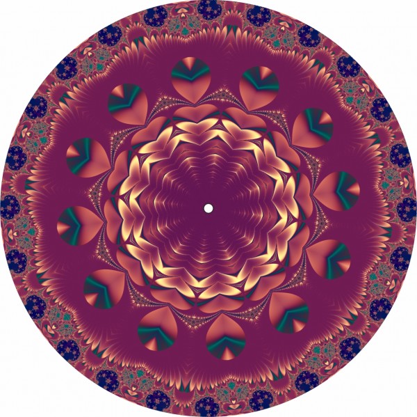 Slipmat Purple Mandala