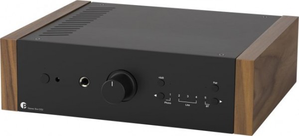 Stereo Box DS2 Stereo-Verstärker mit 5 Eingängen & App-Steuerung schwarz Wangen Nuss von Pro-Ject