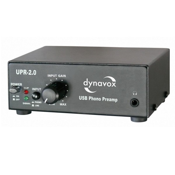 Dynavox Phono-Vorverstärker mit USB/UPR-2.0 schwarz 204925